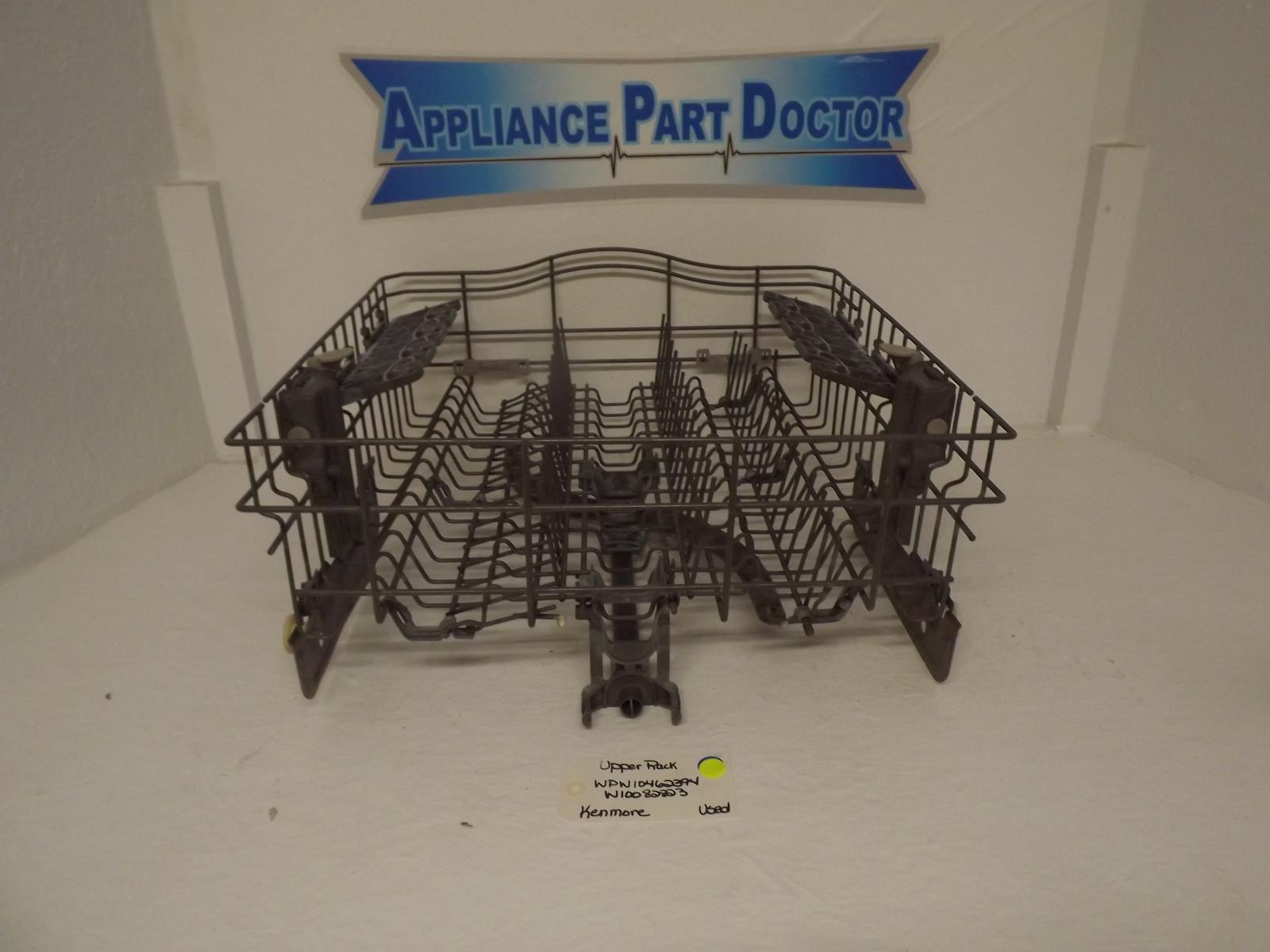 Kenmore Dishwasher WPW10462394 W10082823 Upper Rack Used Kenmore Dishwasher WPW10462394 W10082823 Upper Rack Used